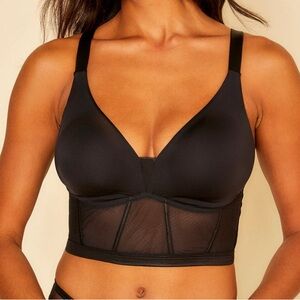 Cosabella Sardegna Curvy Plunge Longline Bralette Made In Italy